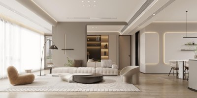 现代客餐厅3D模型下载